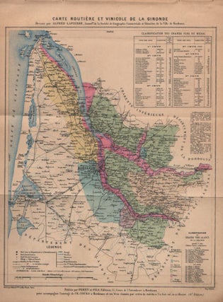 Le Pays de Sauternes et les vins blancs de cantons de Podensac et de Langon. Illustration par Eug. Vergez.