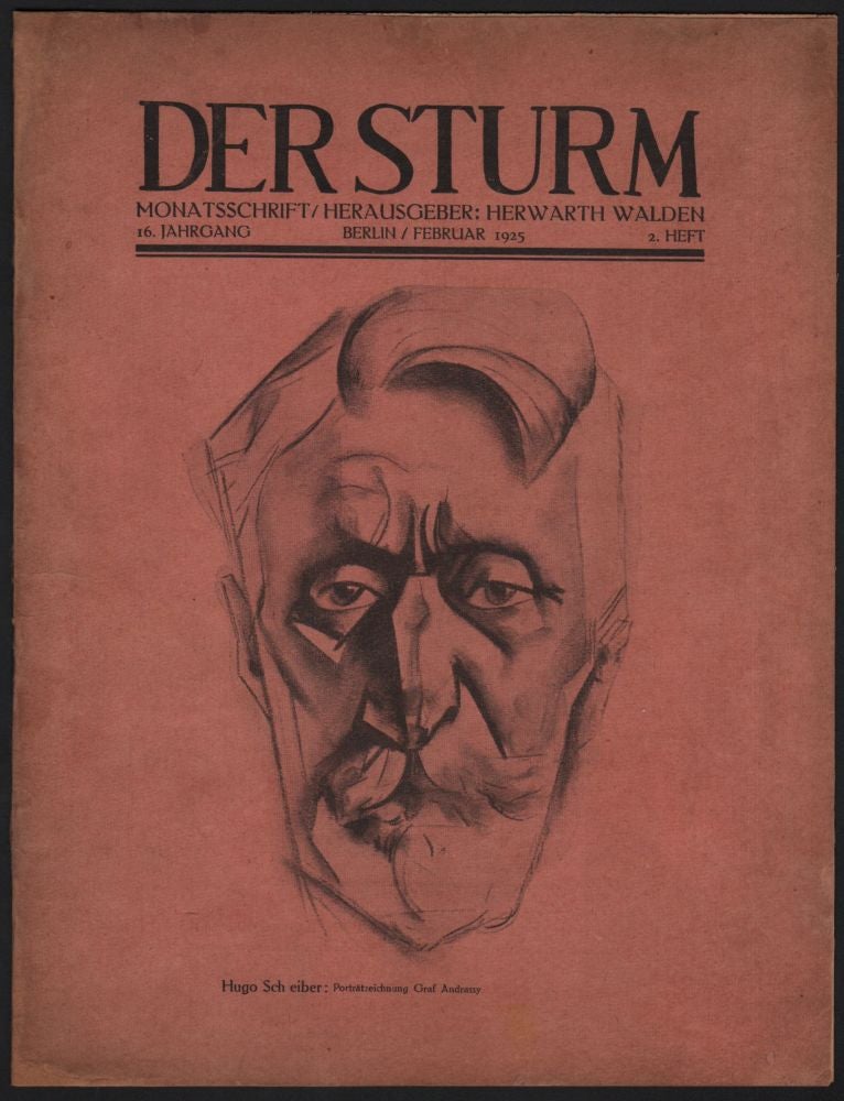Item #448 Der Sturm. Monatschrift. 16. Jahrgang. Februar 1925. 2 Heft. Herwarth Walden.