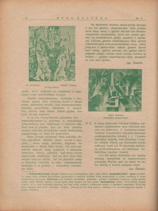 Meno kultura. Savaitinis meno kritikos zutnalas. / Meno kultūra. Savaitinis meno kritikos żutnalas. Nr. 1–8 (2 double issues).