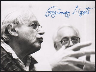 Item #513 Signed Portrait of György Ligeti. György Ligeti