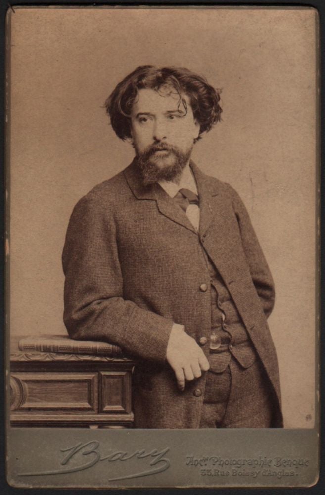 Item #515 Portrait Photograph of Alphonse Daudet. Alphonse Daudet.