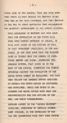 On the Significance of the Kastner Case.