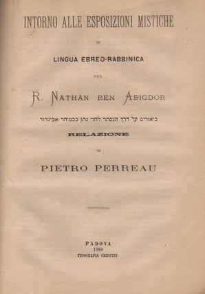 Intorno Agli Atti del IV Congresso Internationale degli Orientalisti Tenuto in Firenze nel Settembre 1878. (Vol. 1). Relazione di Pietro Perreau.