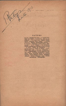 Kreisa fronte. [Left Front.] 1928. No. 1–6.