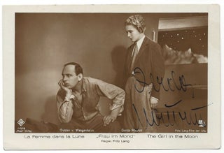 Item #713 Signed Postcard by Gerda Maurus. Fritz Lang, Gerda Maurus