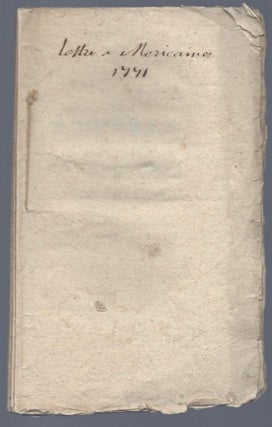 Lettres Américaines sur les Parlemens. 1770 & 1771.