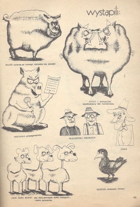 Folwark zwierzęcy. [Według Orwella] Opracowali i narysowali Maciek Biały, Karol Blue. [Animal Farm. [After Orwell.] Created and drew by Maciek Biały, Karol Blue.]