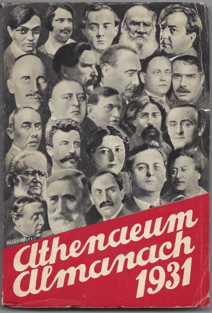 Item #846 Az Athenaeum almanchja. 1931. [Athenaeum Almanac, 1931.]. Cover by, Victor Vasarely, András Erényi.