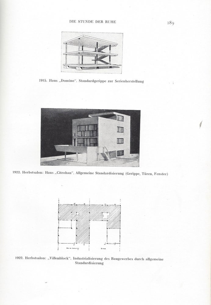 Item #875 Städtebau. Übersetzt und herausgegeben von Hans Hildebrandt. Mit 128 Abbildungen, einem mehrfarbigen Stadtplan und einer Ausschlagtafel. Le Corbusier.