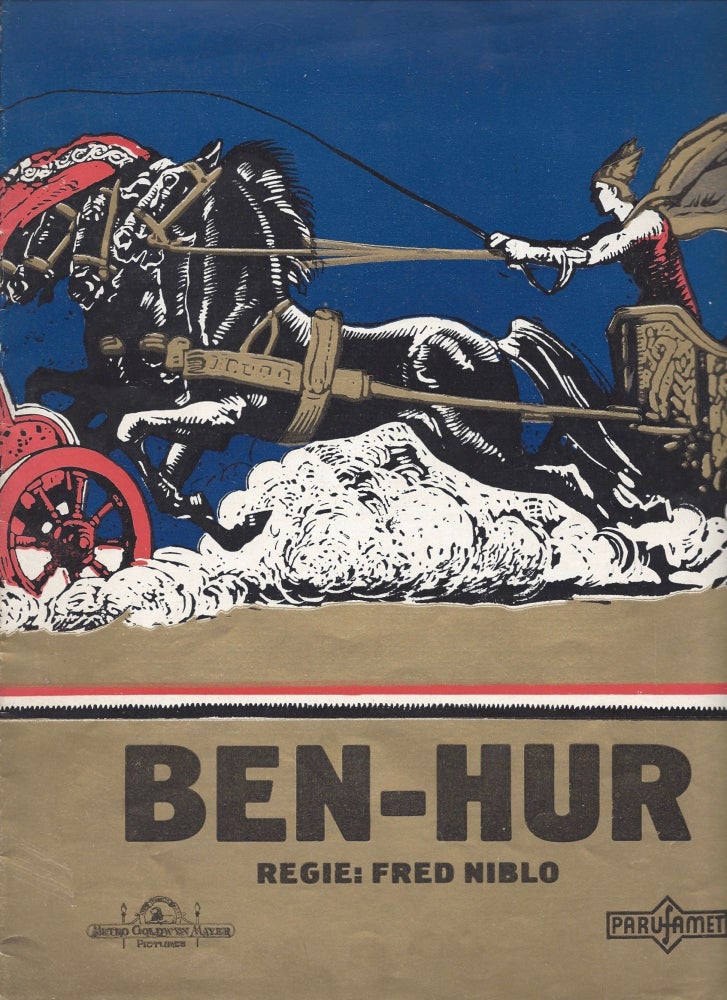 Item #882 Ben Hur. [Motion Picture Program.]. Lew Wallace, Fred Niblo.
