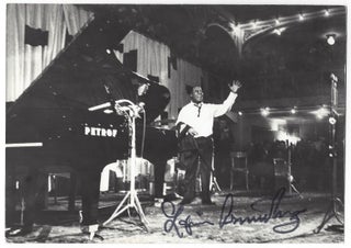 Item #894 Signed photo of Louis Armstrong. Louis Armstrong