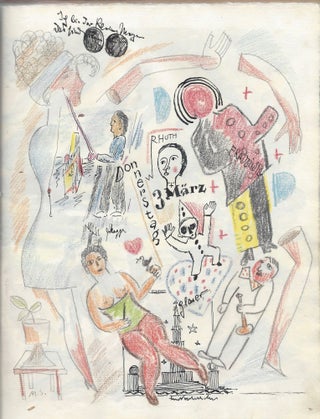 Hugo Graetz’s Guestbook with Original Artworks by Members of the Novembergruppe.