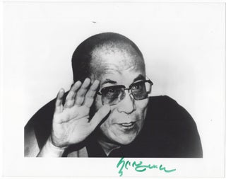 Item #949 Signed portrait of the Dalai Lama. Dalai Lama, Tenzin Gyatso