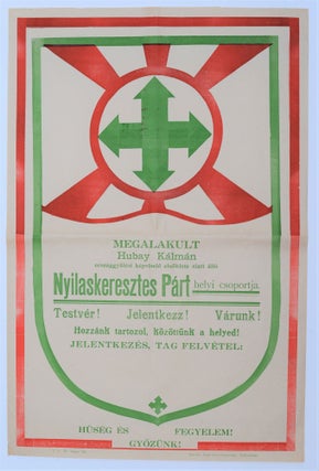 Item #981 Announcement of the Establishment of the Local Unit of the Nyilaskeresztes Párt (Arrow...